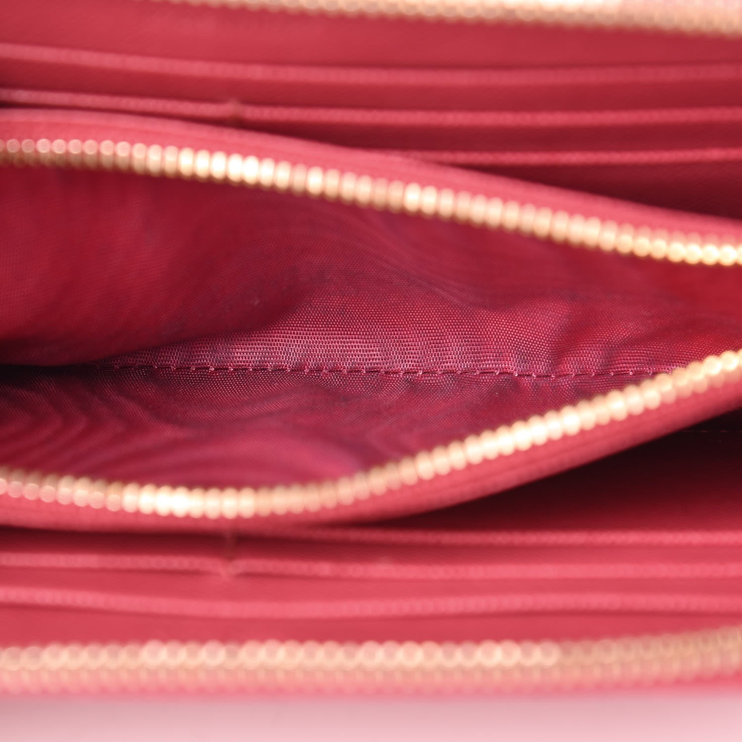 Prada Saffiano Zip Around Wallet Peonia 10 of 19