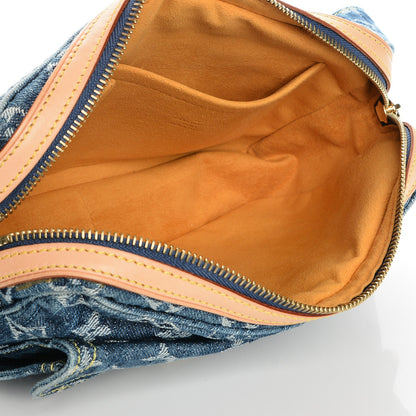 Louis Vuitton Monogram Denim Bum Bag Blue 5 of 7