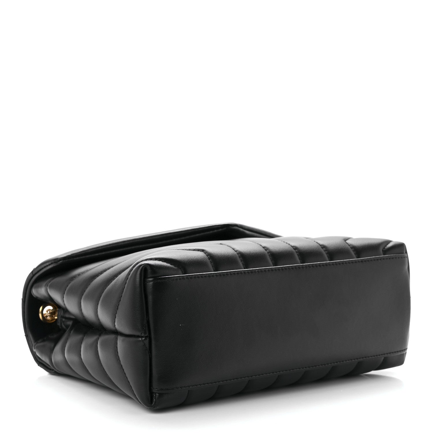 Saint Laurent Calfskin Y Quilted Monogram Small Loulou Chain Satchel Black 4 of 12