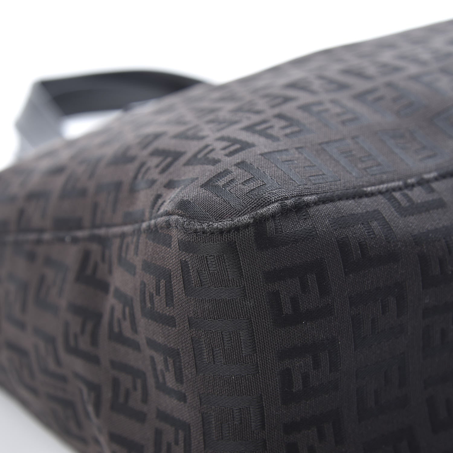 Fendi Zucchino Zip Tote Black 9 of 13