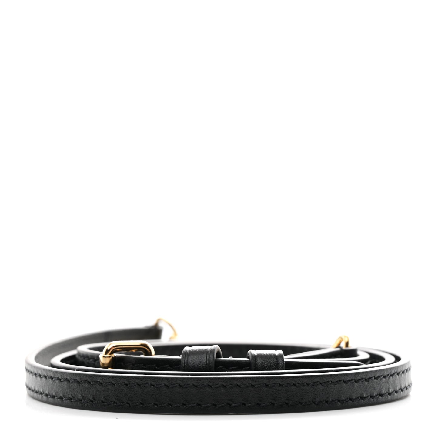 Calfskin Petite Malle Adjustable Shoulder Strap Black