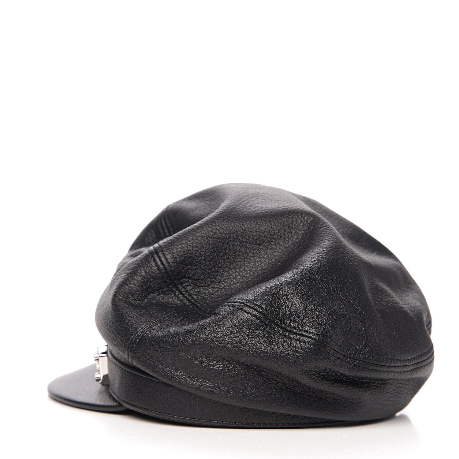 Gucci Calfskin Cellarius Hat S Black 2 of 6