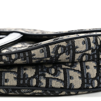 Christian Dior Oblique Saddle Bag Blue 11 of 12
