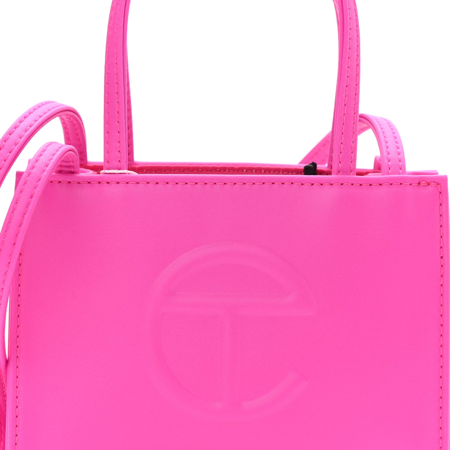 Vegan Leather Small Shopping Bag Azalea