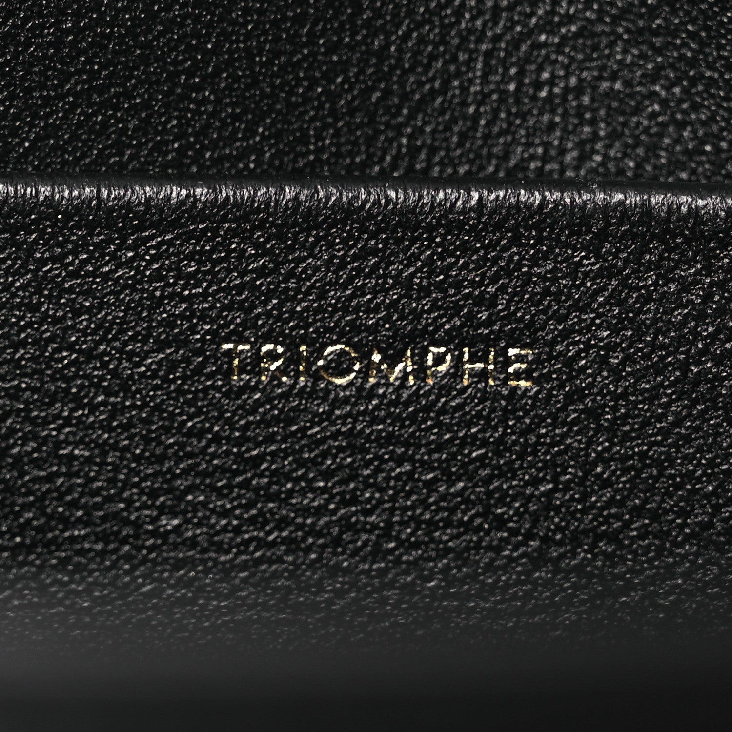 Celine Shiny Calfskin Triomphe Shoulder Bag Black 7 of 13