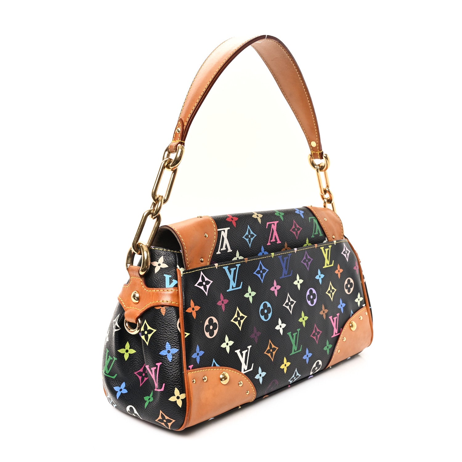 Louis Vuitton Monogram Multicolor Beverly MM Black 2 of 11