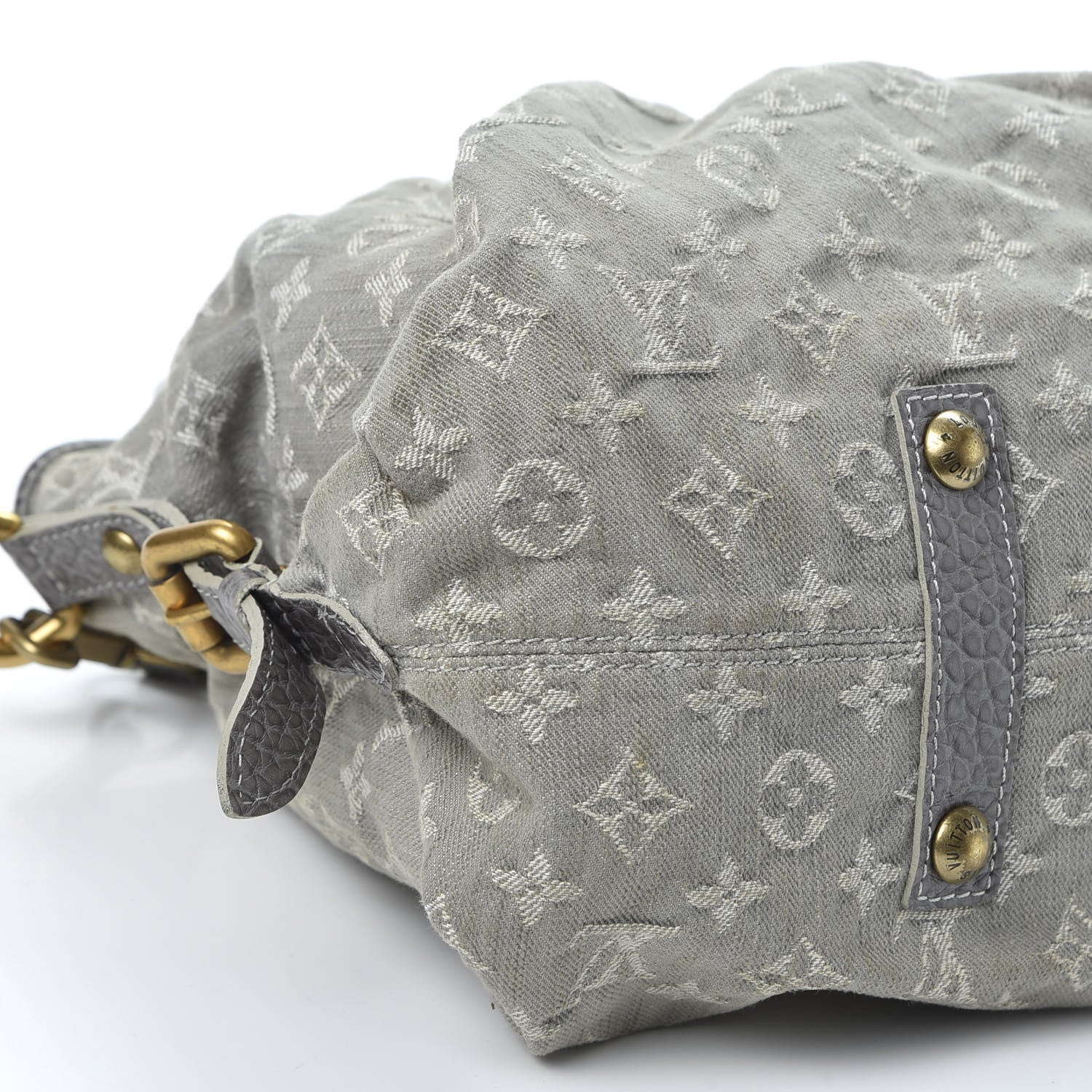 Louis Vuitton Denim Neo Cabby MM Grey 5 of 13