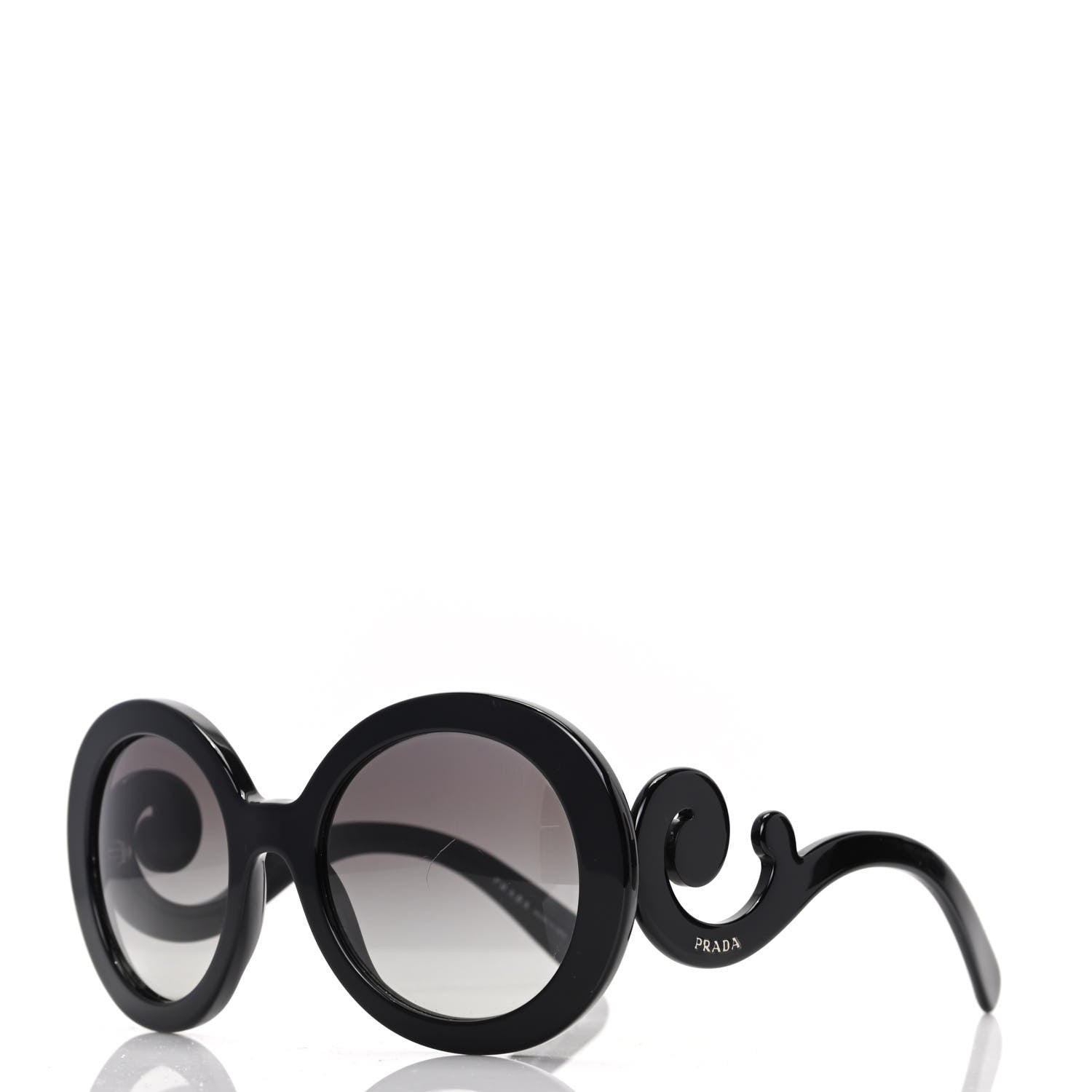 Prada Baroque Sunglasses SPR 27N Black 2 of 9