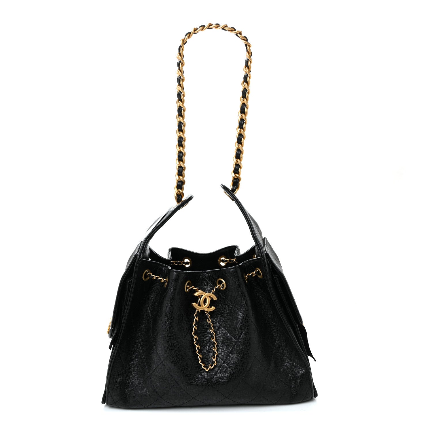 Chanel Caviar Quilted Small Chanel 25 Handbag Black 1 of 10
