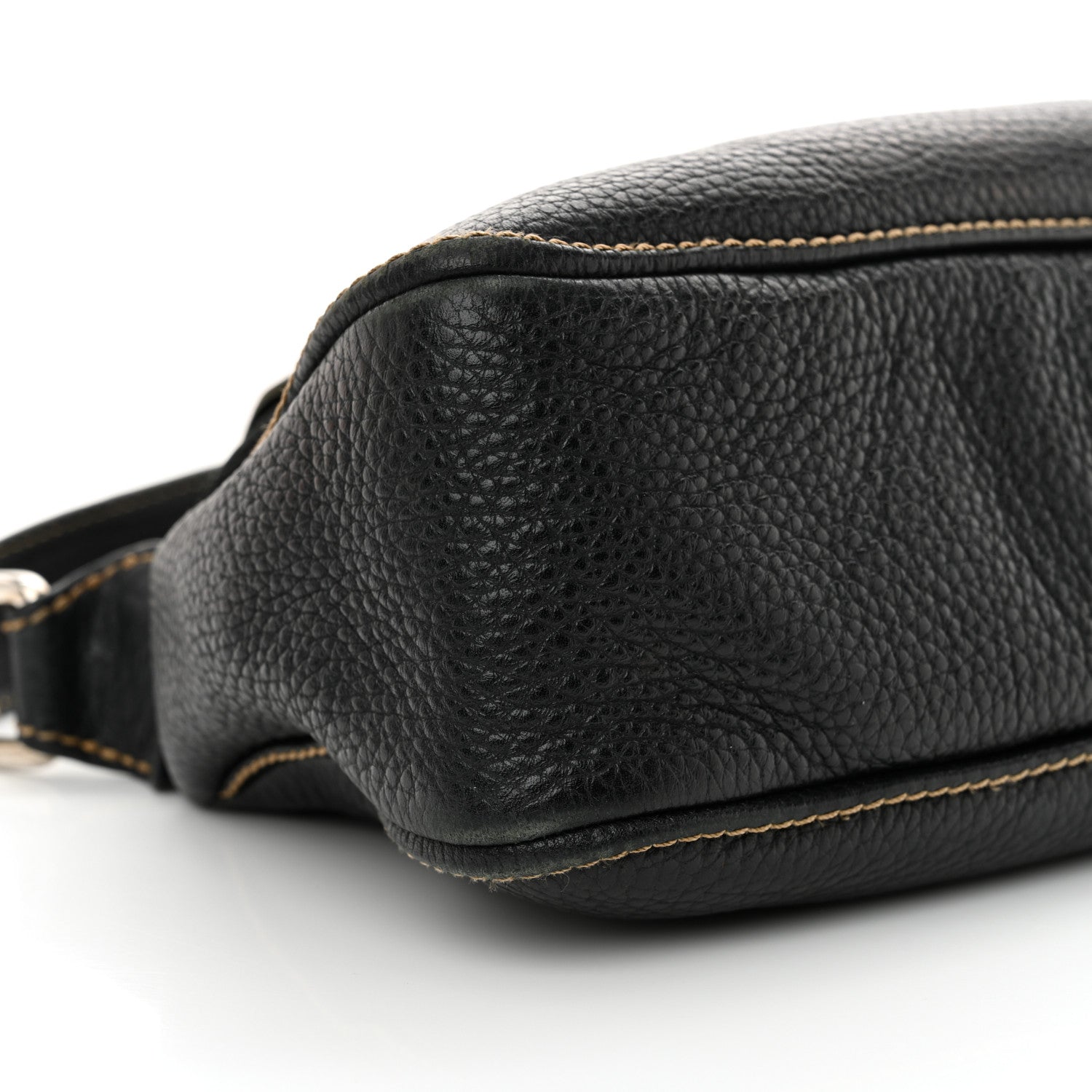 Chanel Grained Calfskin Tassel Shoulder Bag Black 10 of 13