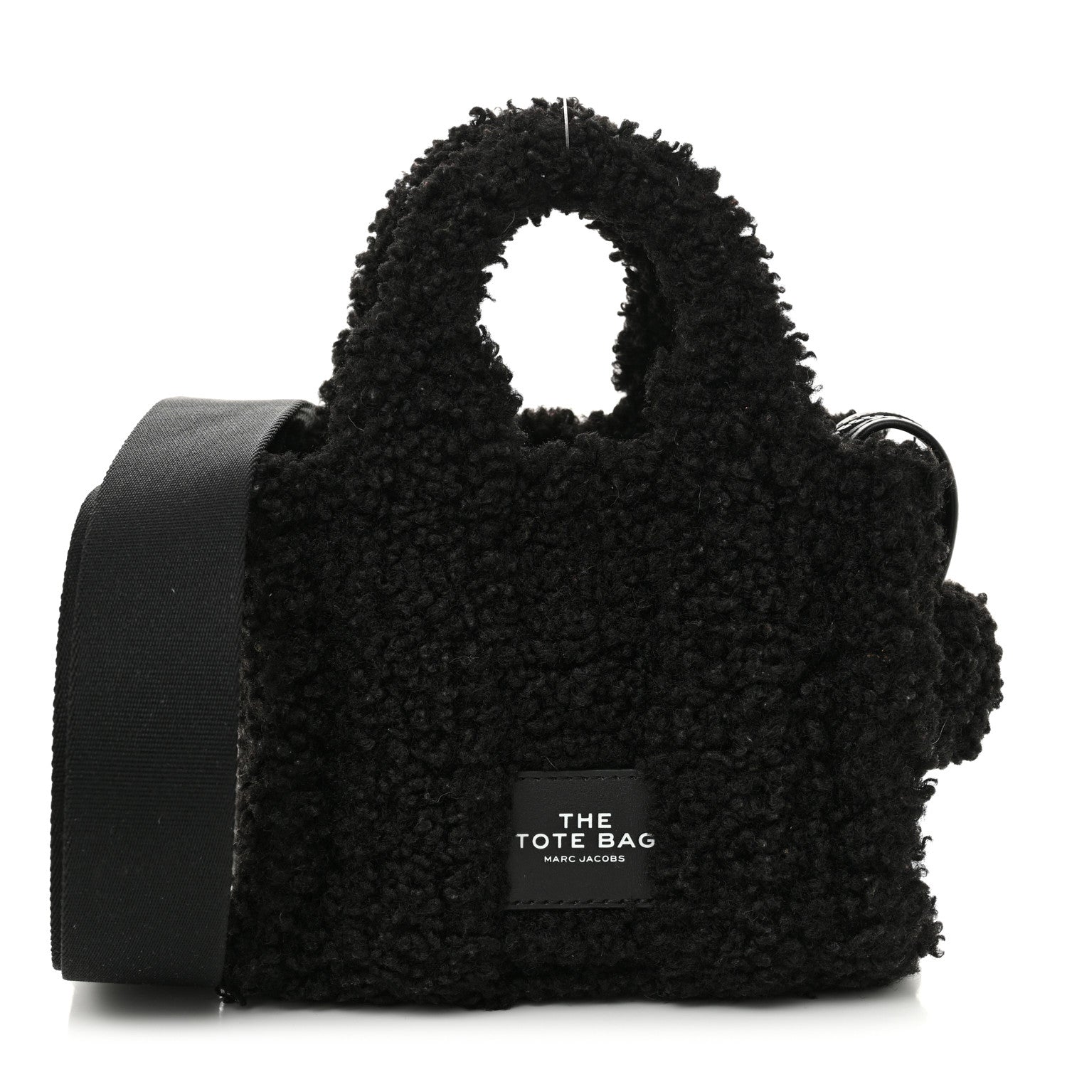 Marc Jacobs Polyester Cotton Mini The Teddy Traveler Tote Bag Black 1 of 10