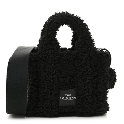 Marc Jacobs Polyester Cotton Mini The Teddy Traveler Tote Bag Black 1 of 10