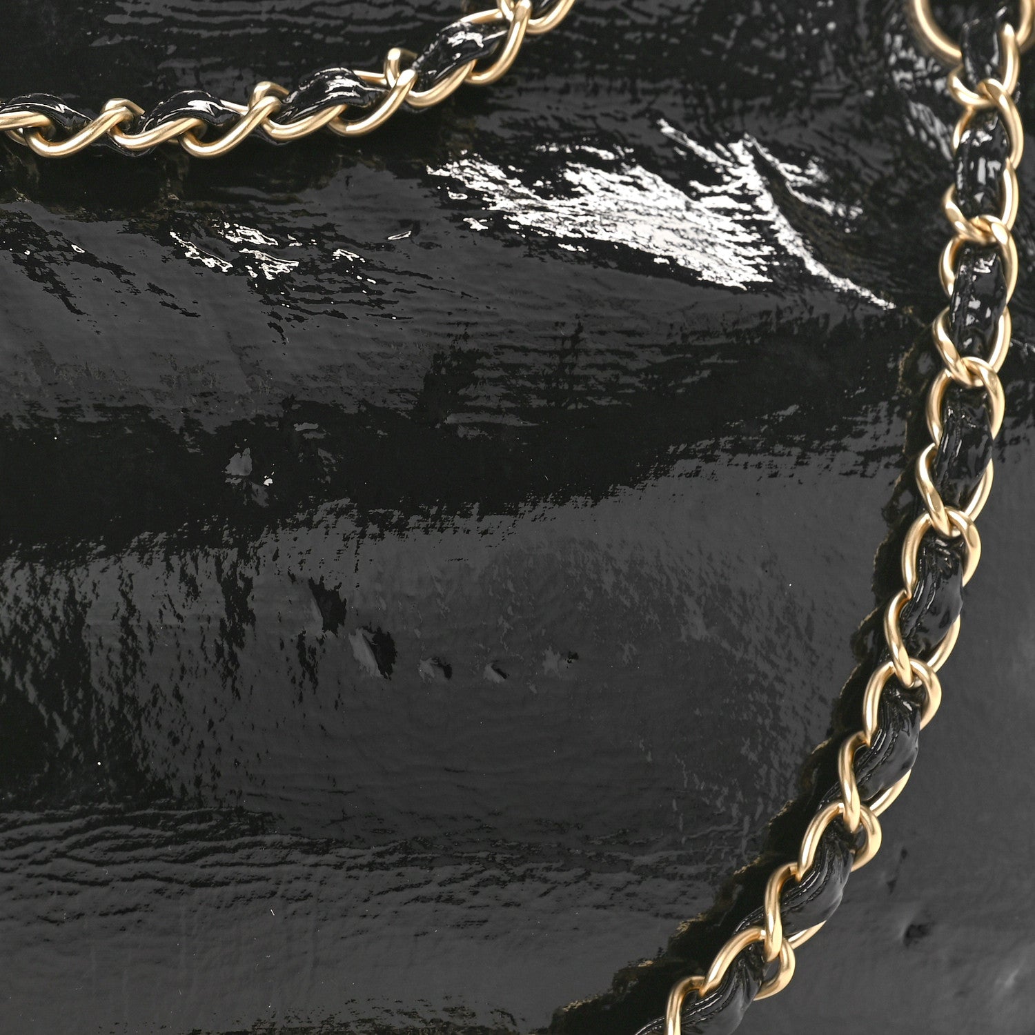 Chanel Vinyl Medium Rock and Chain Flap Black 10 of 10