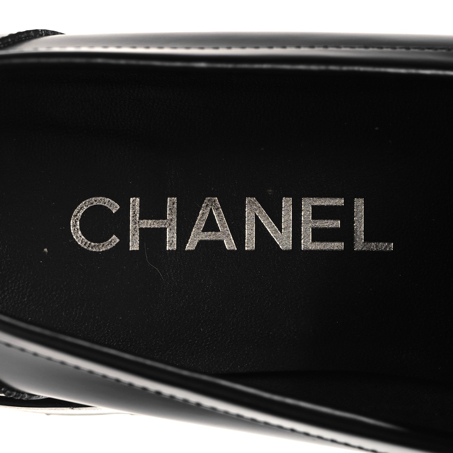 Chanel Calfskin Metal CC Loafers 39 Black 9 of 10