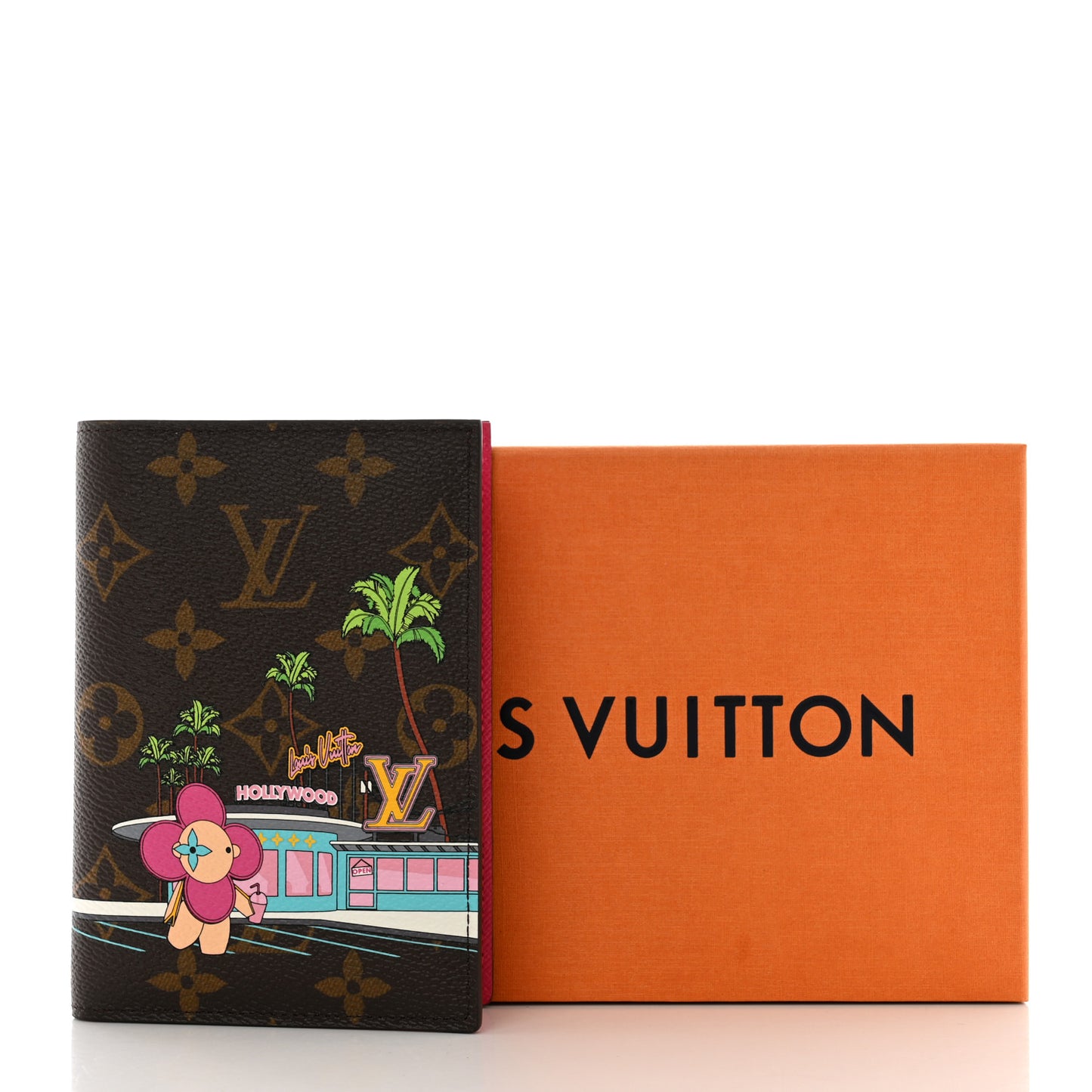 Monogram 2021 Christmas Animation Hollywood Passport Cover Fuchsia