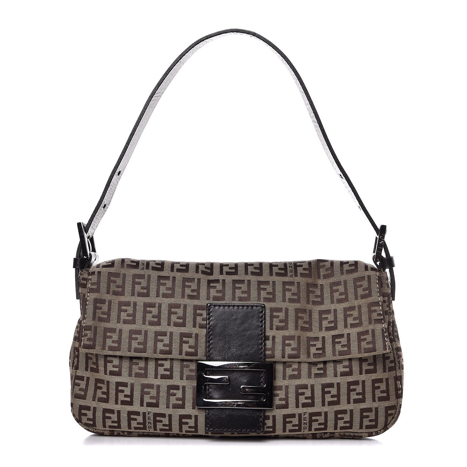 Fendi Zucchino Mini Mama Baguette Tobacco 1 of 7