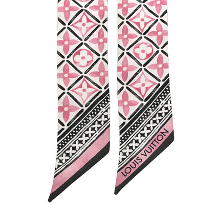 Louis Vuitton Silk Monogram Flower Tile BB Bandeau Pink 2 of 3