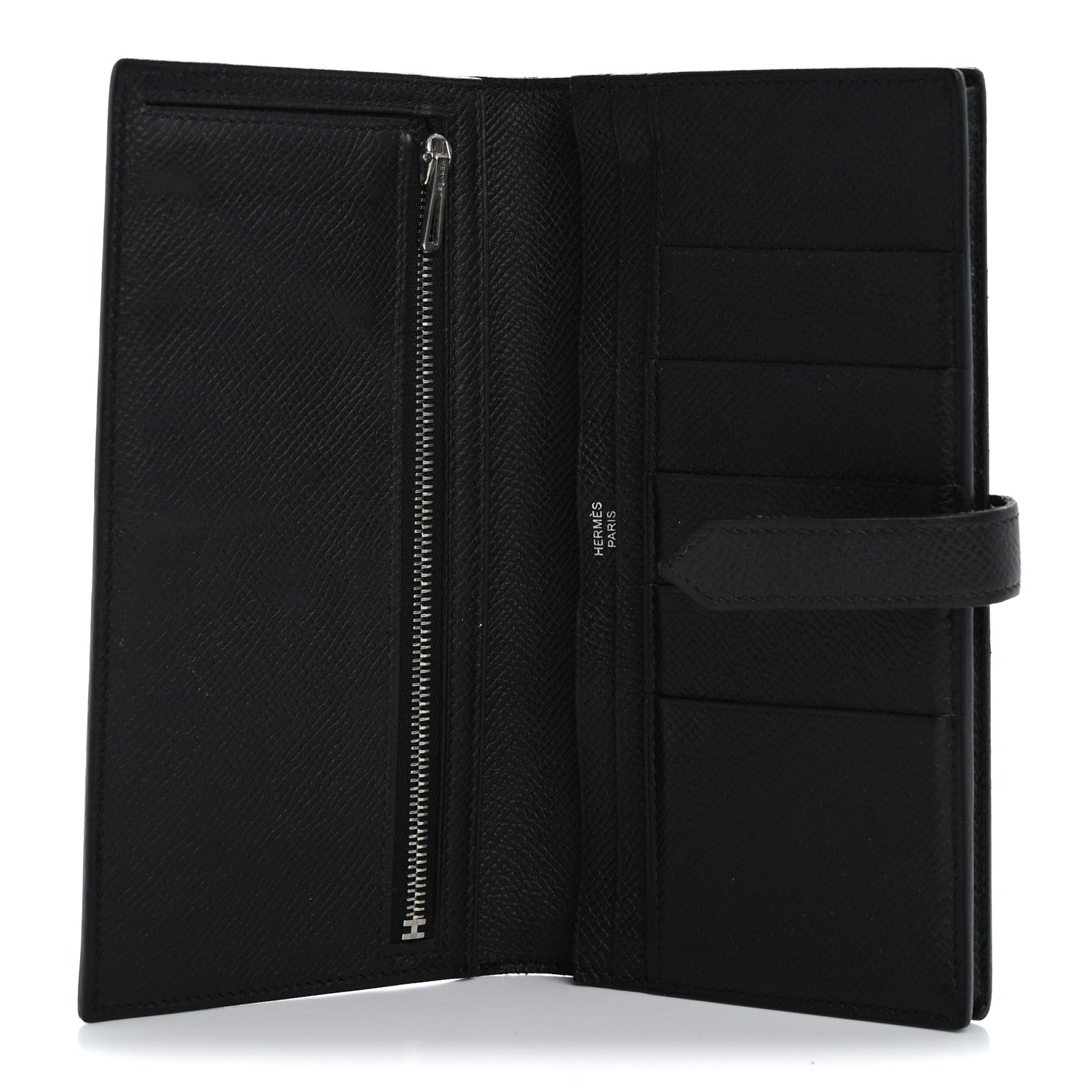 Hermes Epsom Bearn Gusset Wallet Black 5 of 15