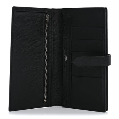 Hermes Epsom Bearn Gusset Wallet Black 5 of 15