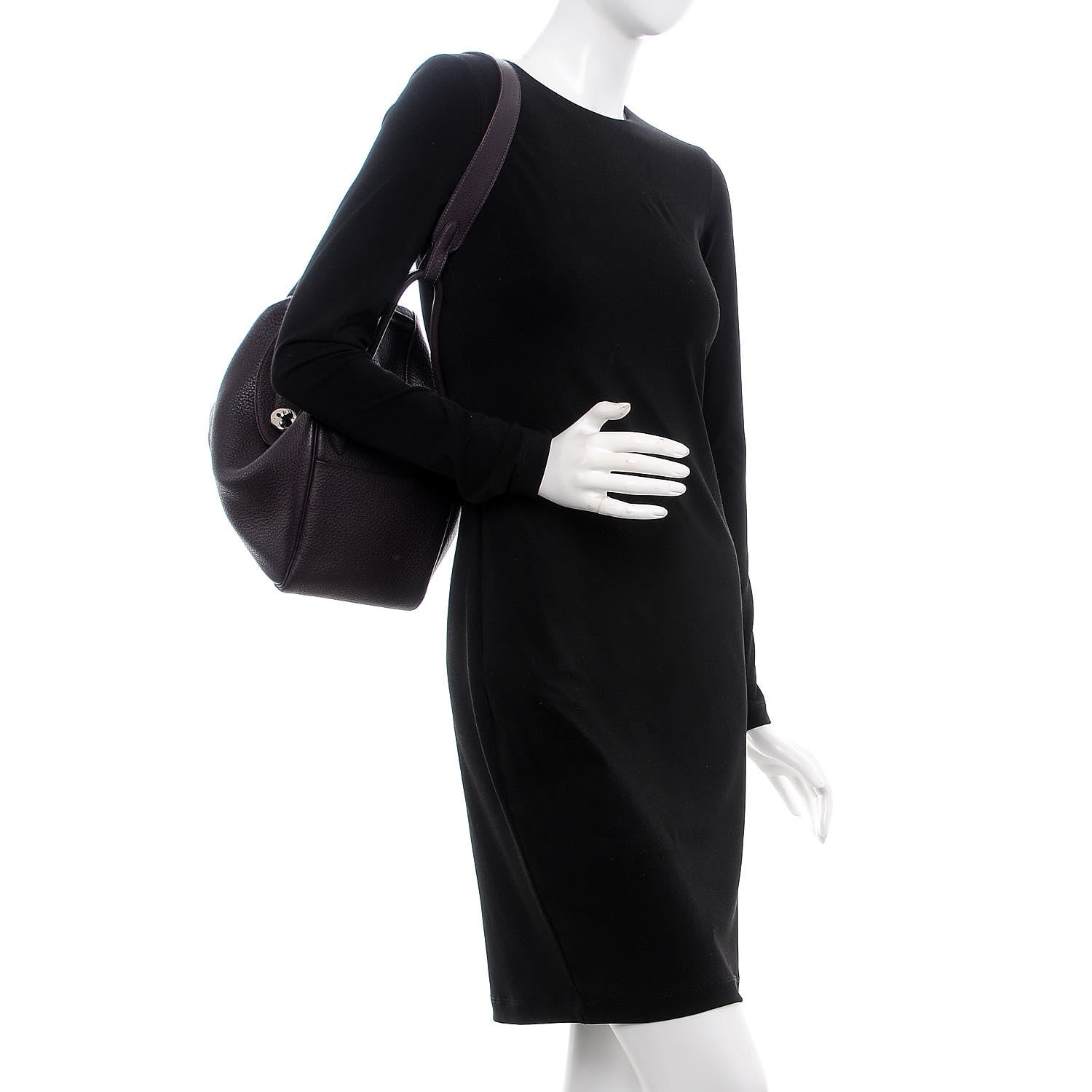 Hermes Taurillon Clemence Lindy 30 Raisin 2 of 7