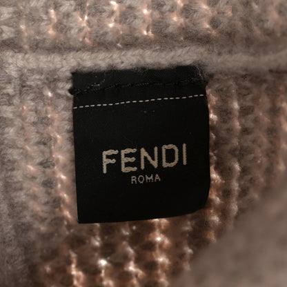 Fendi Cashmere Knit FF Large Shopper Tote Tortora 6 of 9