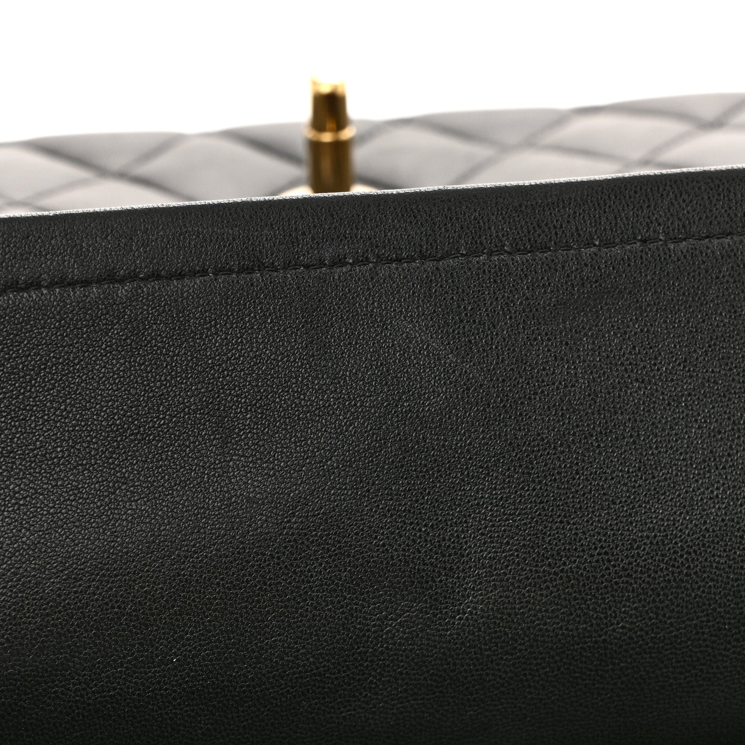 Chanel Lambskin Quilted Medium Double Flap Black 12 of 18