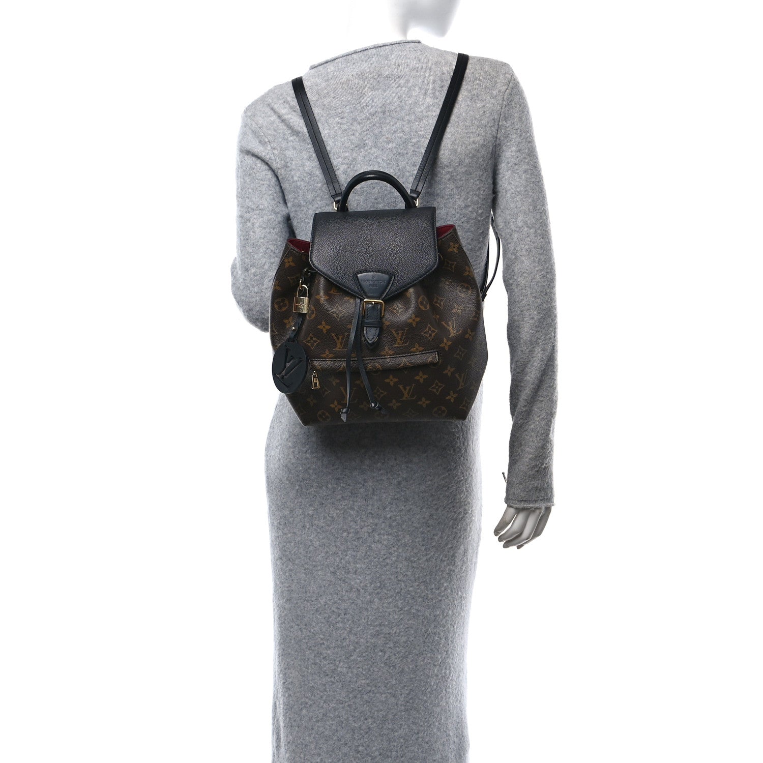 Louis Vuitton Monogram Montsouris PM Black 2 of 13