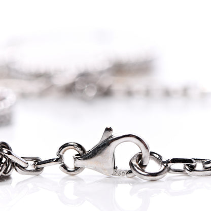Van Cleef & Arpels 18K White Gold Chalcedony Mother of Pearl 5 Motifs Magic Alhambra Bracelet 4 of 6
