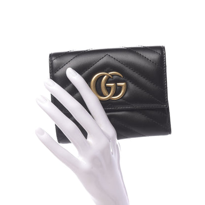Gucci Calfskin Matelasse GG Marmont Wallet Black 2 of 8