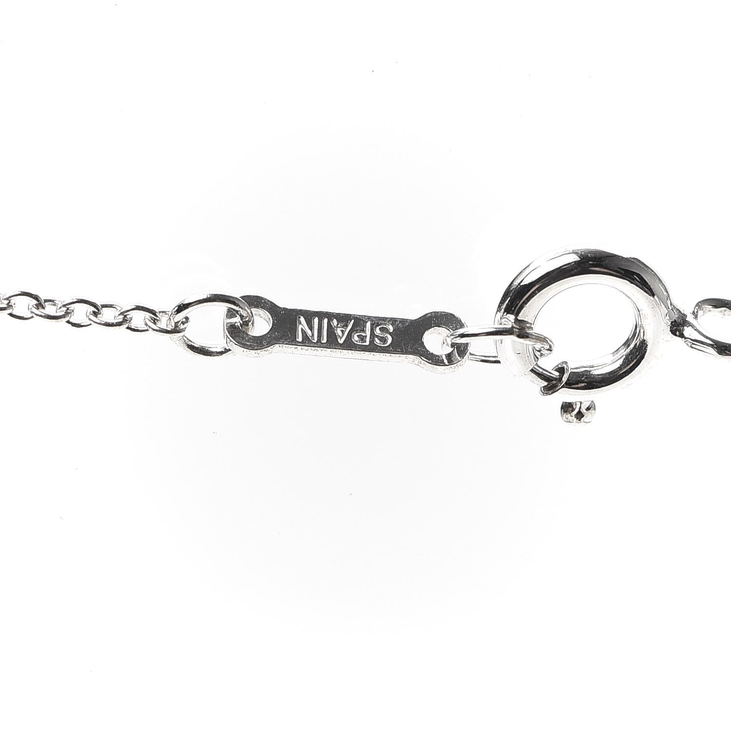 Tiffany Sterling Silver Elsa Peretti Letter M Pendant Necklace 5 of 7