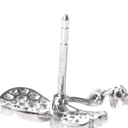 Tiffany Platinum Diamond Paper Flowers Cluster Drop Earrings 4 of 6