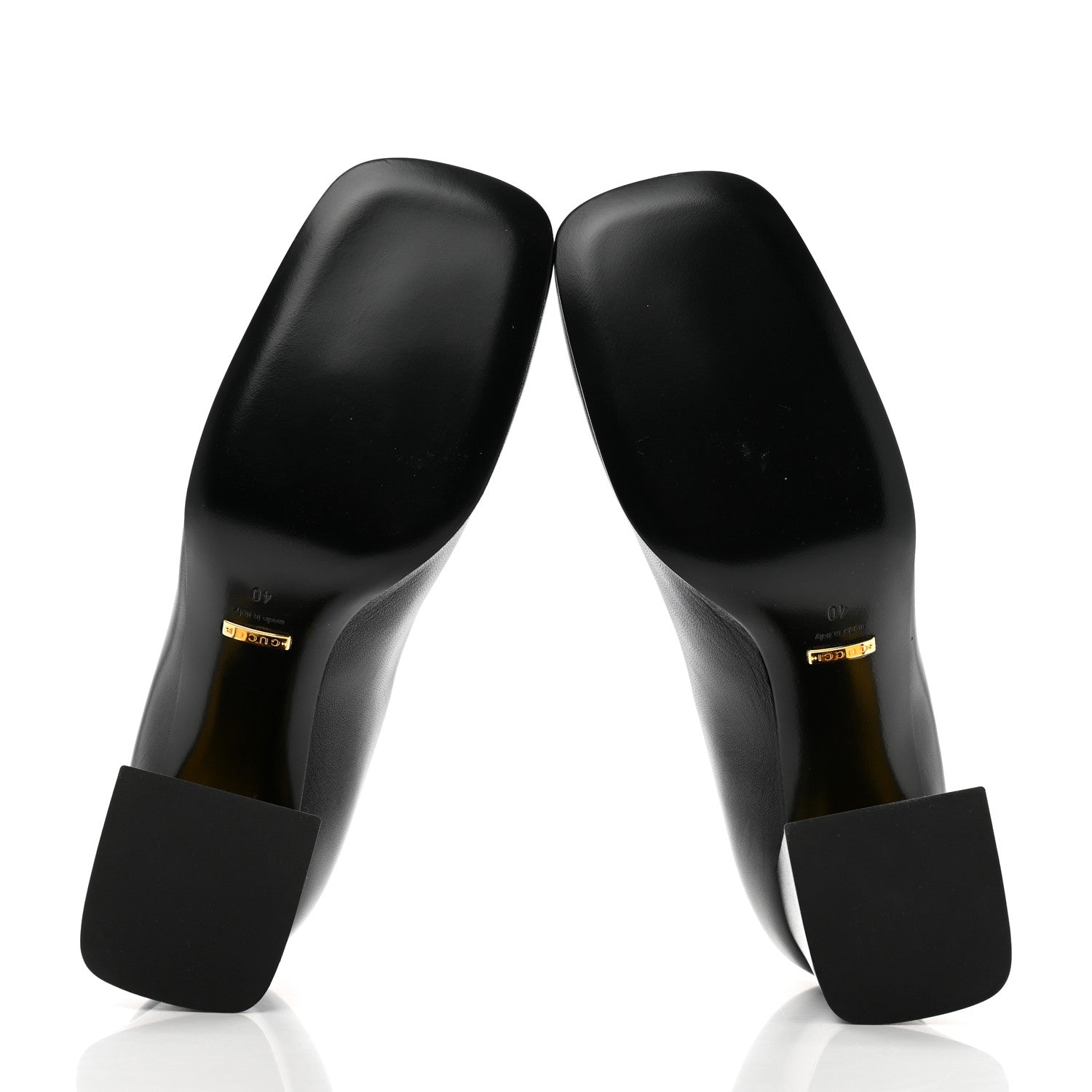 Gucci Malaga Kid Horsebit 75mm Pumps 40 Black 8 of 10