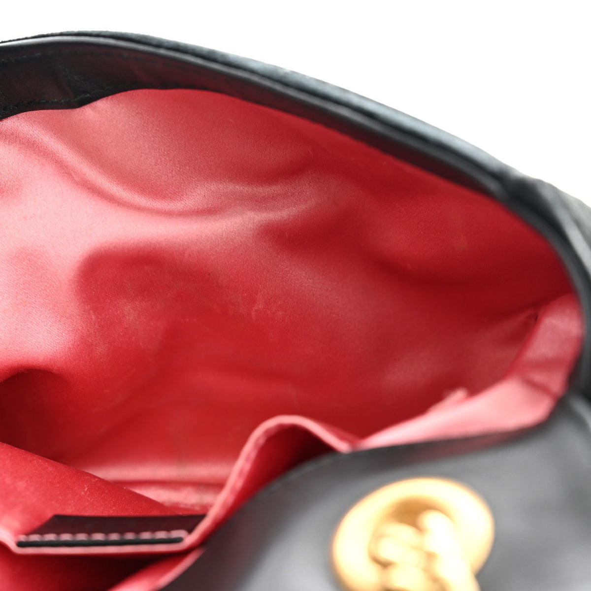 Velvet Matelasse Mini GG Marmont Shoulder Bag Black
