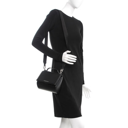 Givenchy Calfskin Mini Pandora Box Logo Strap Crossbody Bag Black 2 of 8