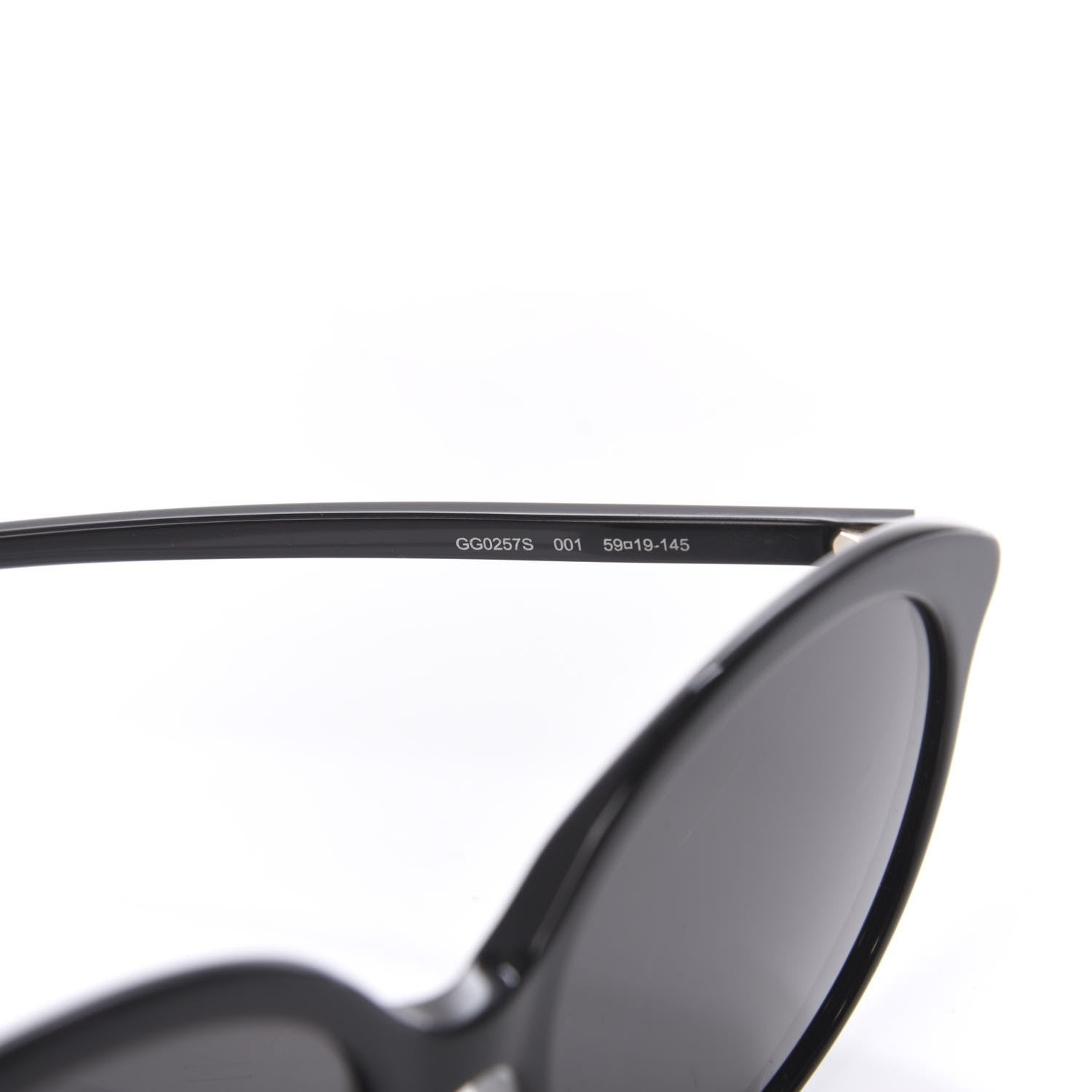 Gucci Acetate GG Sunglasses GG0257S Black 5 of 8