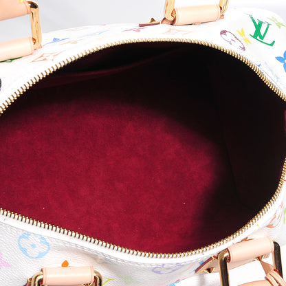 Louis Vuitton Monogram Multicolor Speedy 30 White 6 of 7