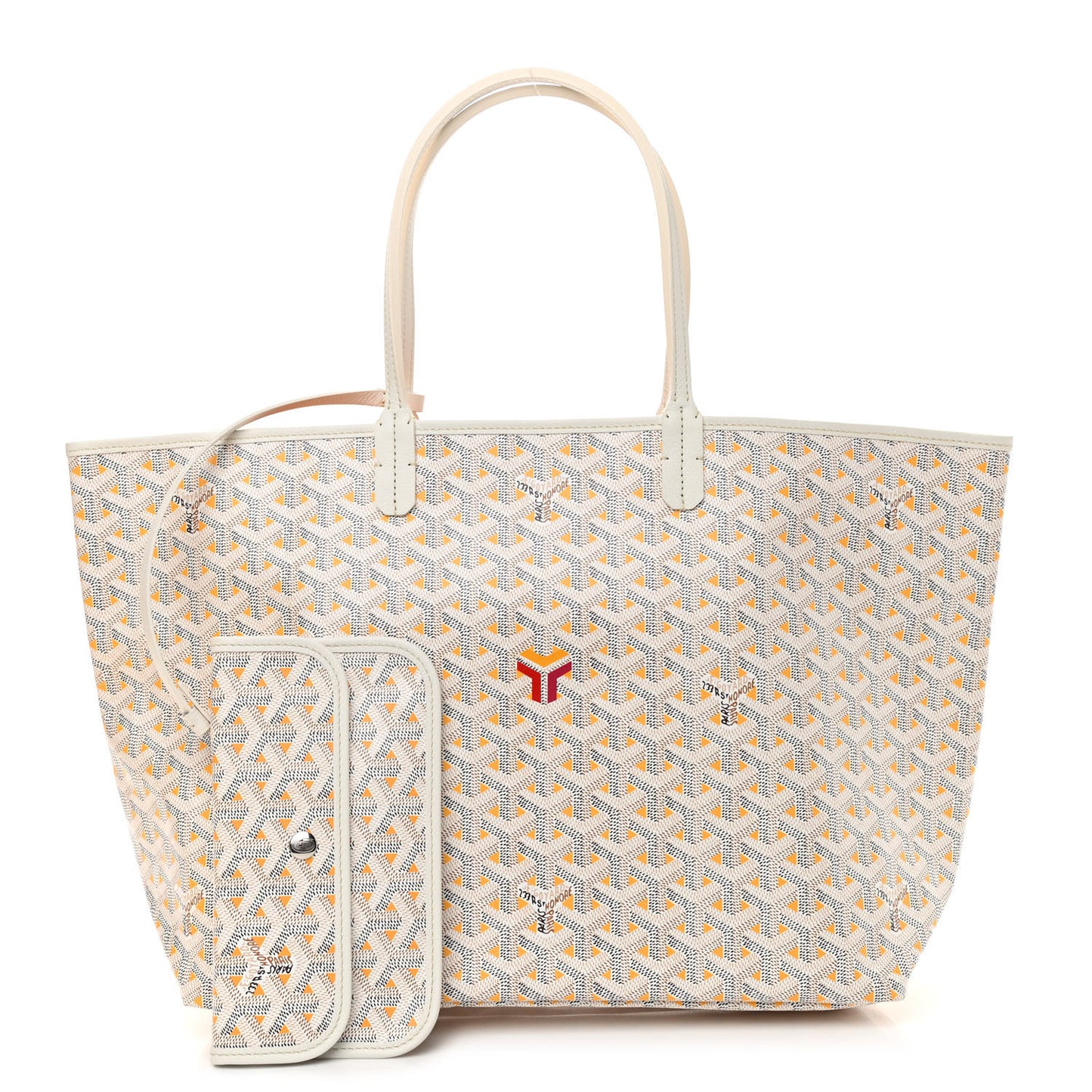Goyardine Saint Louis Claire Voie PM White Orange