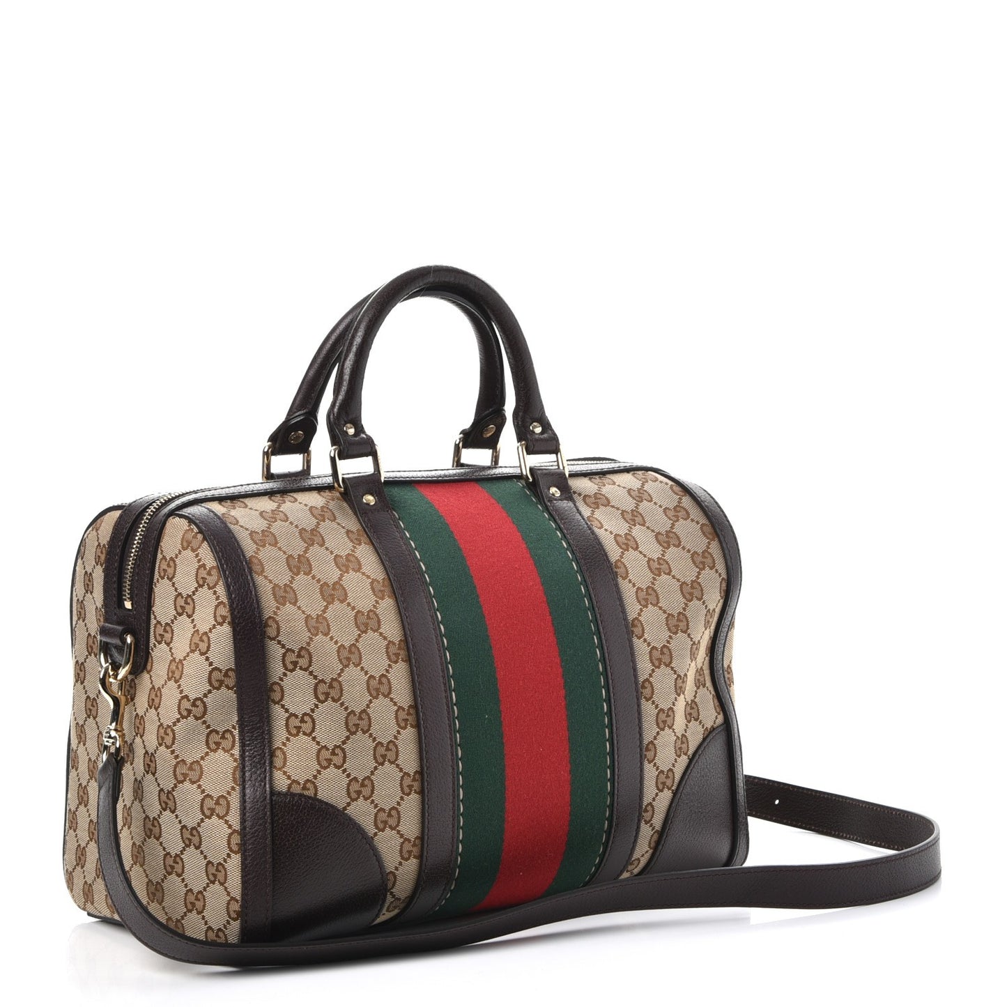 Monogram Vintage Web Medium Webby Bee Boston Dark Brown