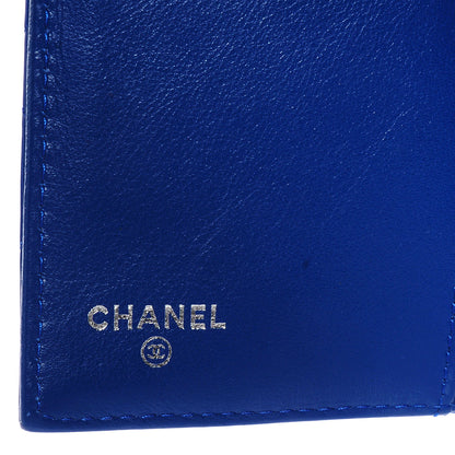 Chanel Patent Quilted Large Flap Wallet Dark Blue 8 of 10