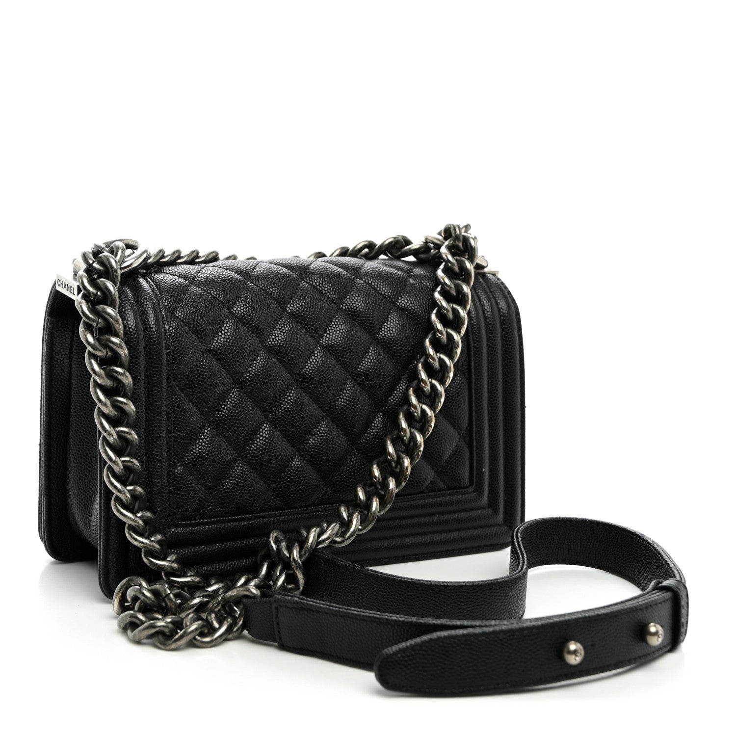 Chanel Caviar Quilted Small Boy Flap Black 2 of 9