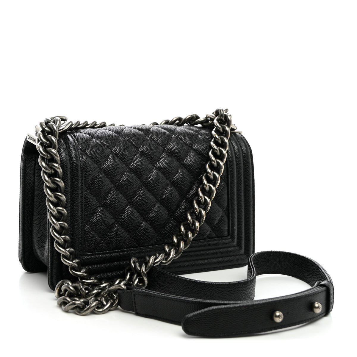 Chanel Caviar Quilted Small Boy Flap Black 3 of 10