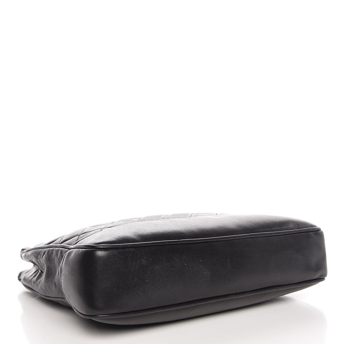 Lambskin Quilted Shopping Tote Black