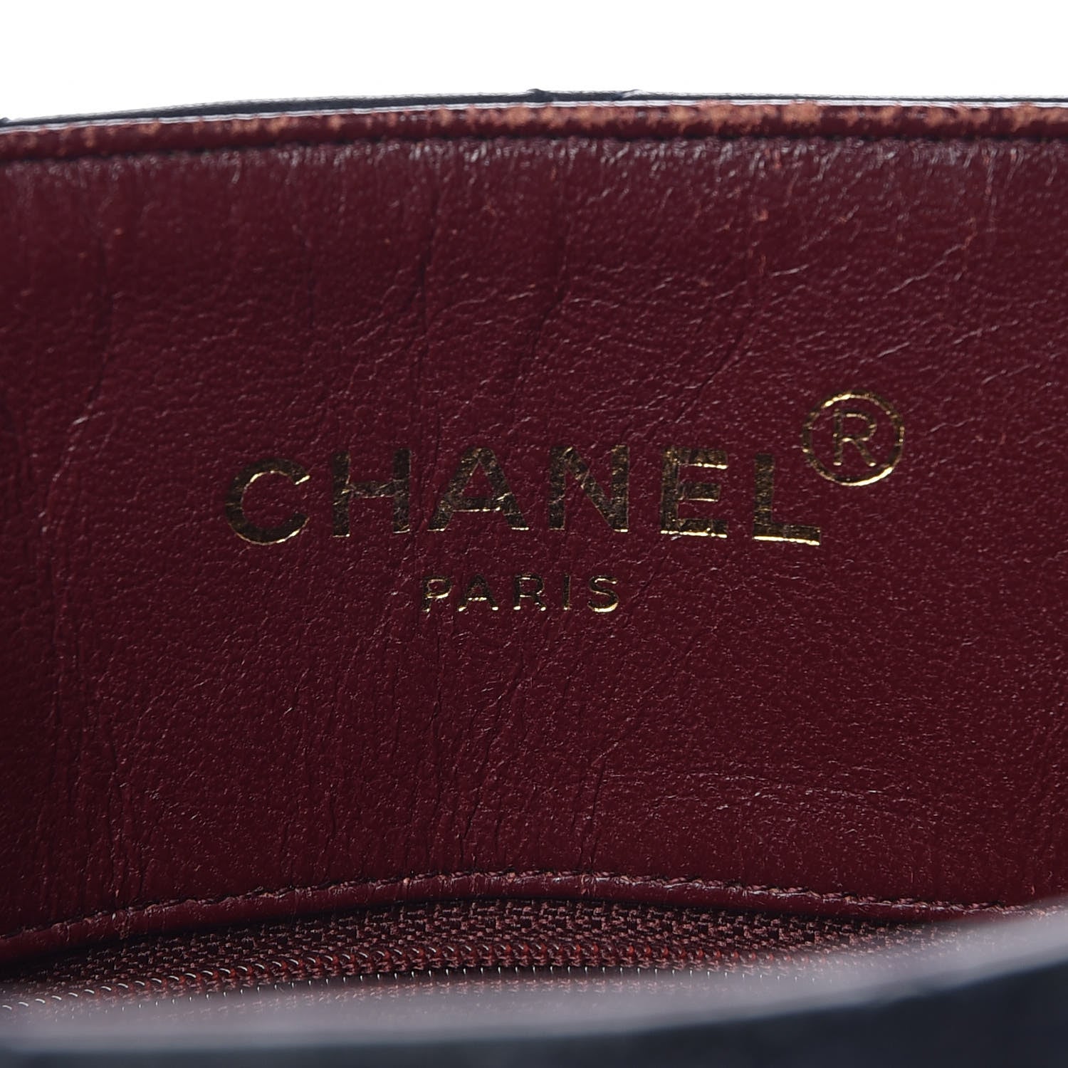 Chanel Lambskin Quilted Shopping Tote Navy 6 of 12