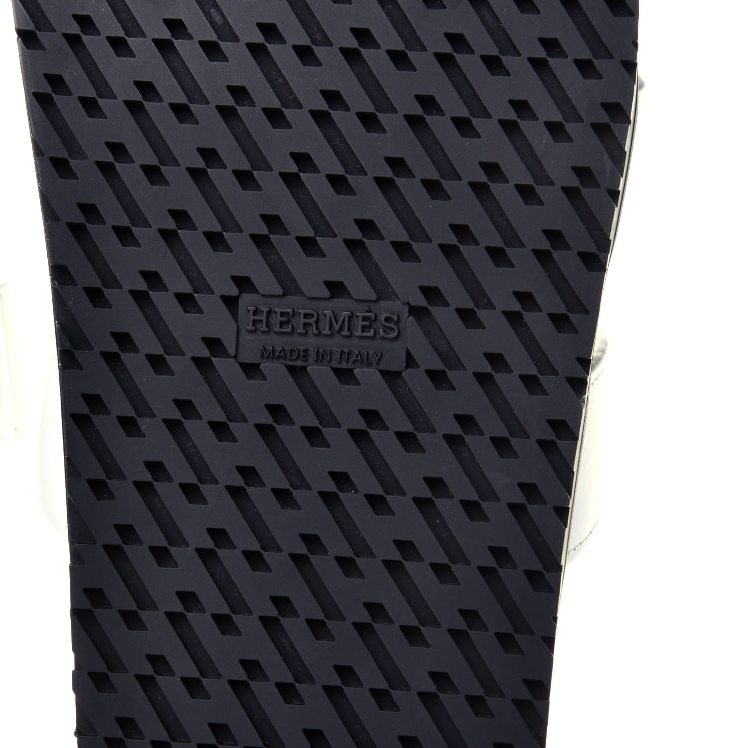 Hermes Calfskin Womens Chypre Sandals 37 White 6 of 11