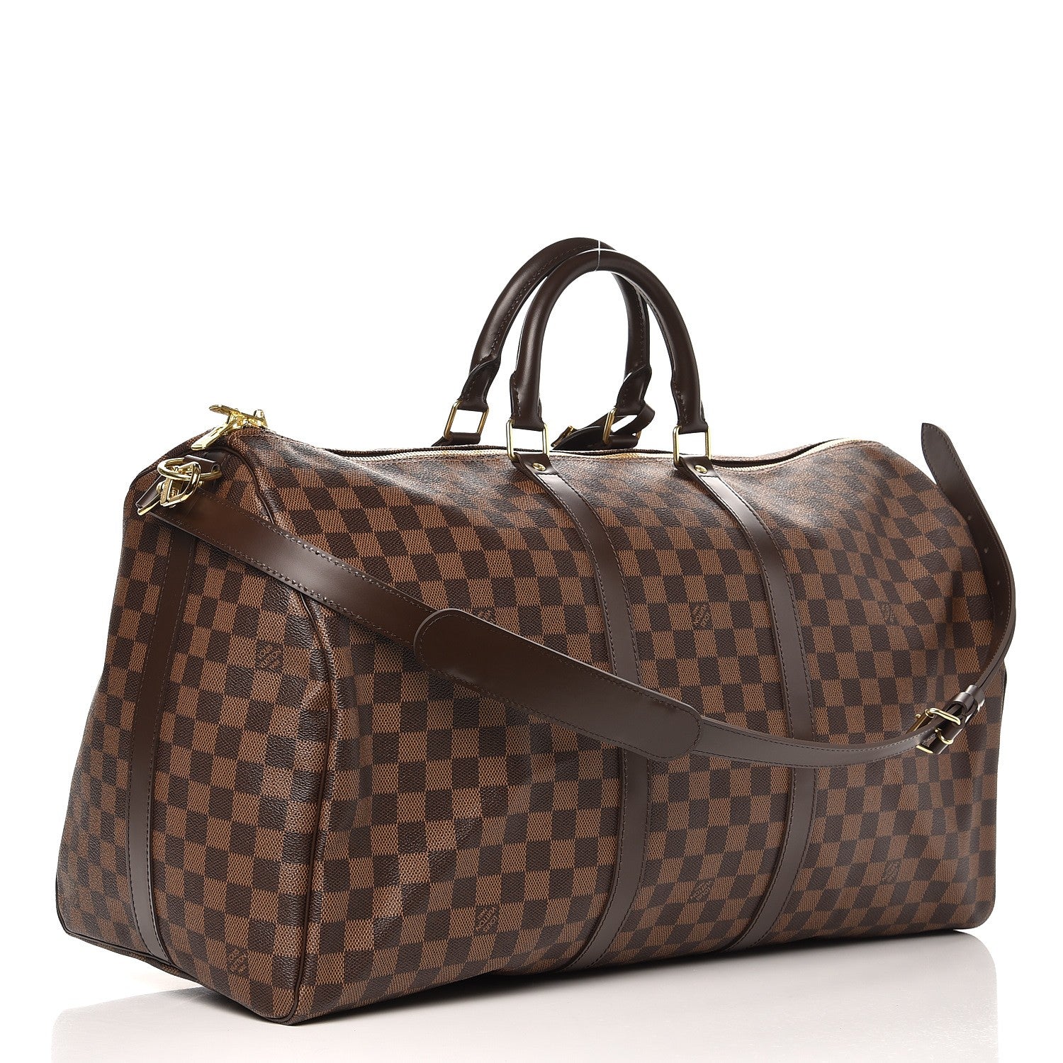 Louis Vuitton Damier Ebene Keepall Bandouliere 55 3 of 7