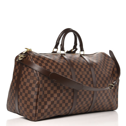 Louis Vuitton Damier Ebene Keepall Bandouliere 55 3 of 7