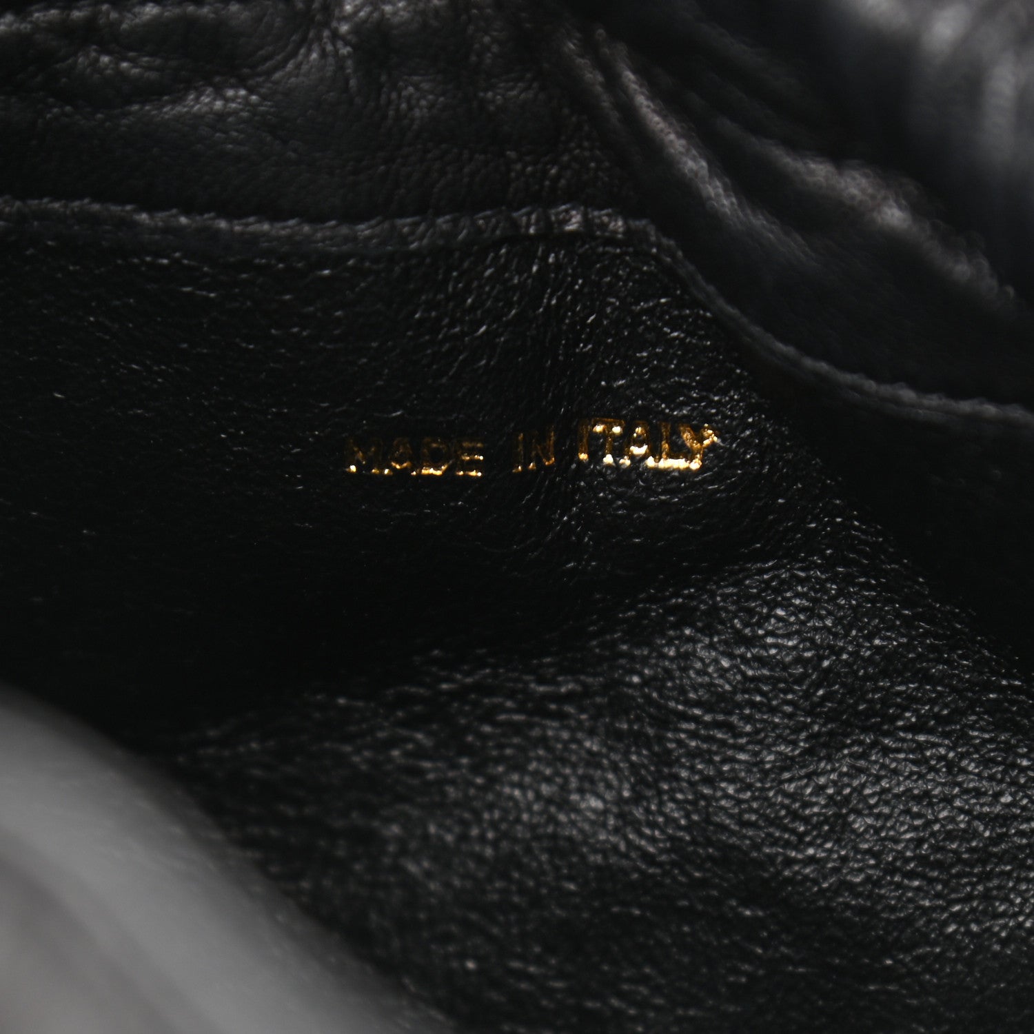 Chanel Lambskin Quilted Drawstring Shoulder Bag Black 7 of 12