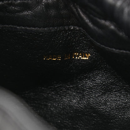 Chanel Lambskin Quilted Drawstring Shoulder Bag Black 7 of 12