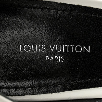 Louis Vuitton Calfskin Monogram Damier Tressage Matchmake Cross Sandals 37.5 White 8 of 16