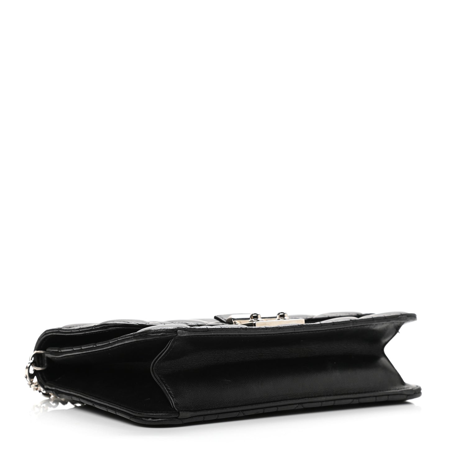 Lambskin Cannage Miss Dior Promenade Pouch Black
